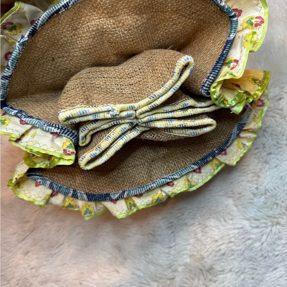 VINTAGE AND COLLECTIBLE Floral Doll with Yellow and Green Dress - Picture 6 of 8